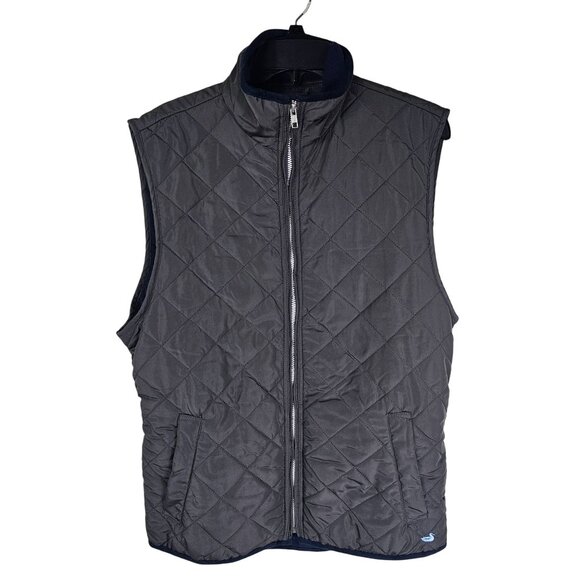 Southern Marsh Marshall Quilted Vest Womens S Brown Full Zip Micro Fleece Lined - Picture 1 of 8